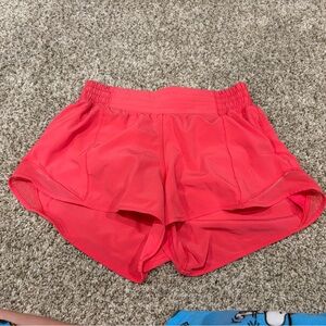 Women's Lululemon Pink Athletic Hotty Hot Shorts